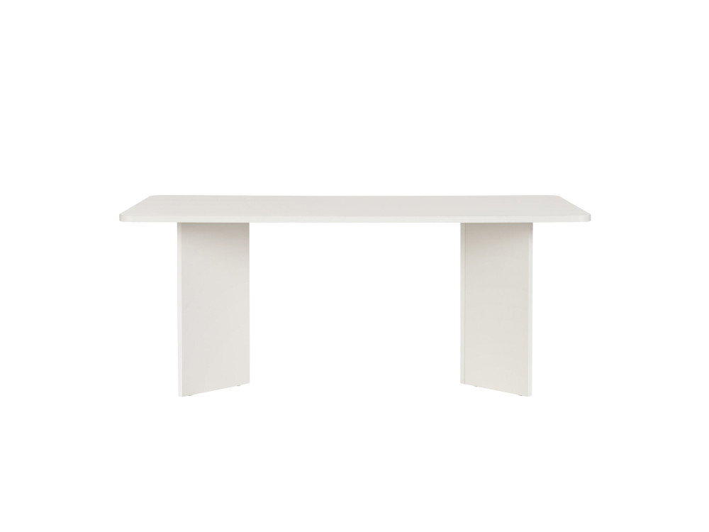 Mesa de comedor de madera "Linza" 180 x 90 x 75 cm - Madera blanca