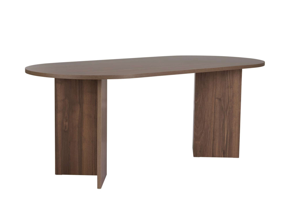 Mesa de comedor de madera "Sabella" 200 x 90 x 75 cm - Nogal