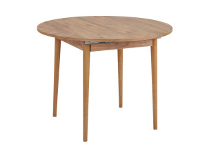 Mesa de comedor de madera extensible "Viona" 100 x 100 x 75 cm - Pino Atlántico