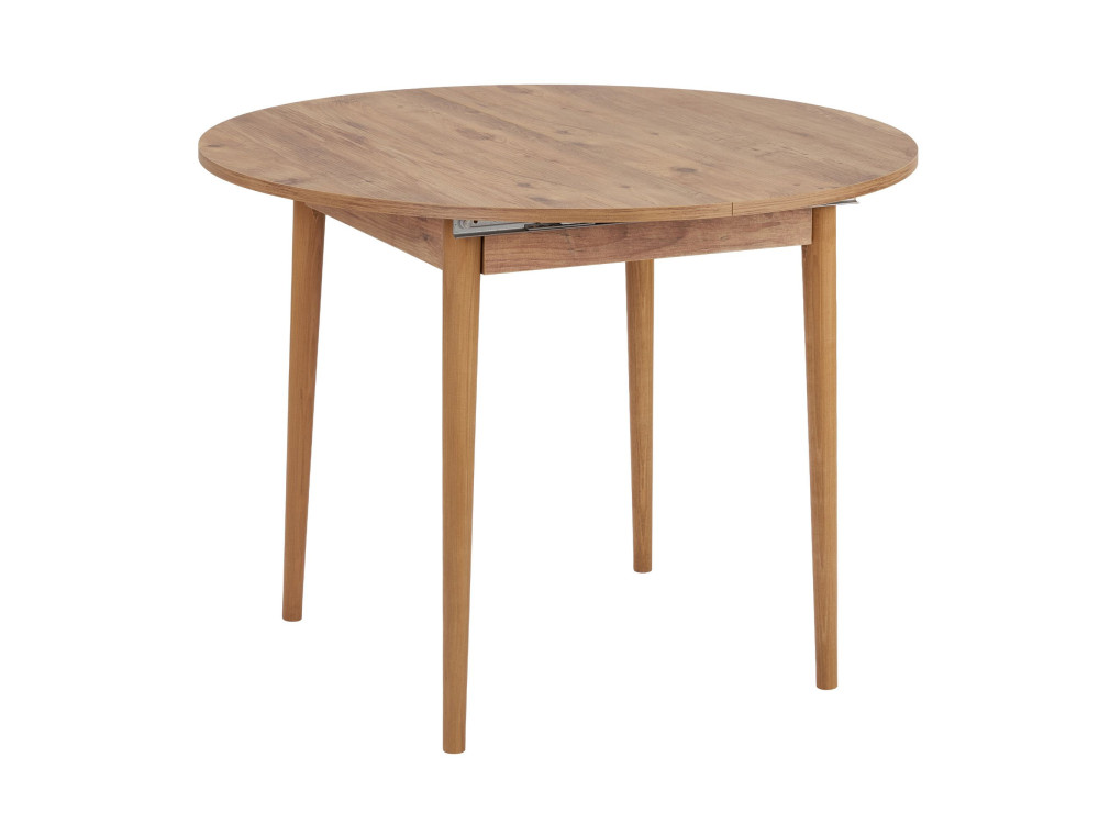 Mesa de comedor de madera extensible "Viona" 100 x 100 x 75 cm - Pino Atlántico