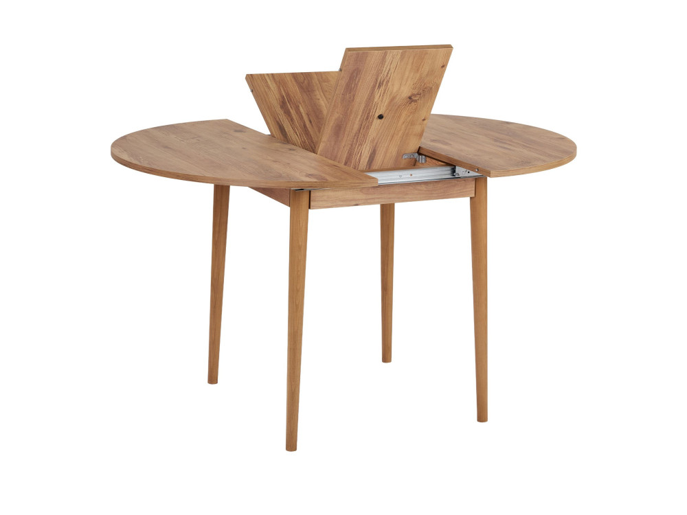 Mesa de comedor de madera extensible "Viona" 100 x 100 x 75 cm - Pino Atlántico