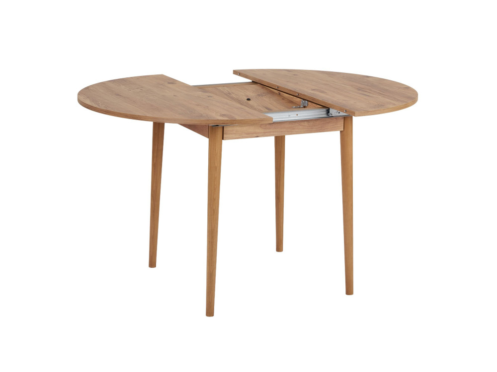 Mesa de comedor de madera extensible "Viona" 100 x 100 x 75 cm - Pino Atlántico