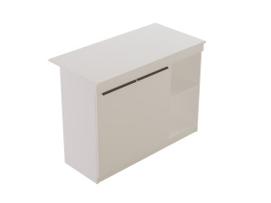 Mesa de cocina de madera "Orlando" - 120 x 60 x 88 cm - Blanca