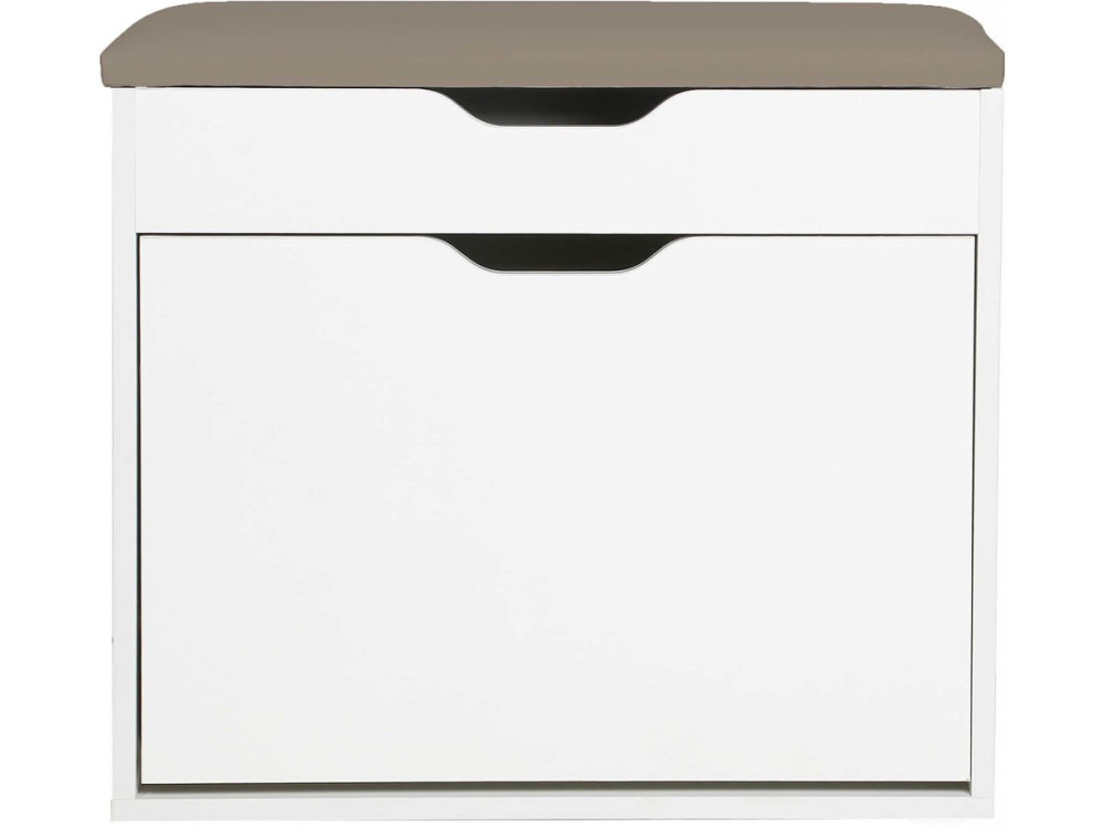 Mueble zapatero "Wade" - 60 x 23,8 x 68 cm - Blanco