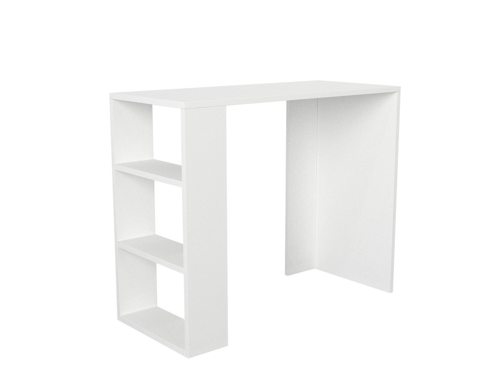 Escritorio de madera "Netenya" - 90 x 40 x 74 cm - Blanco