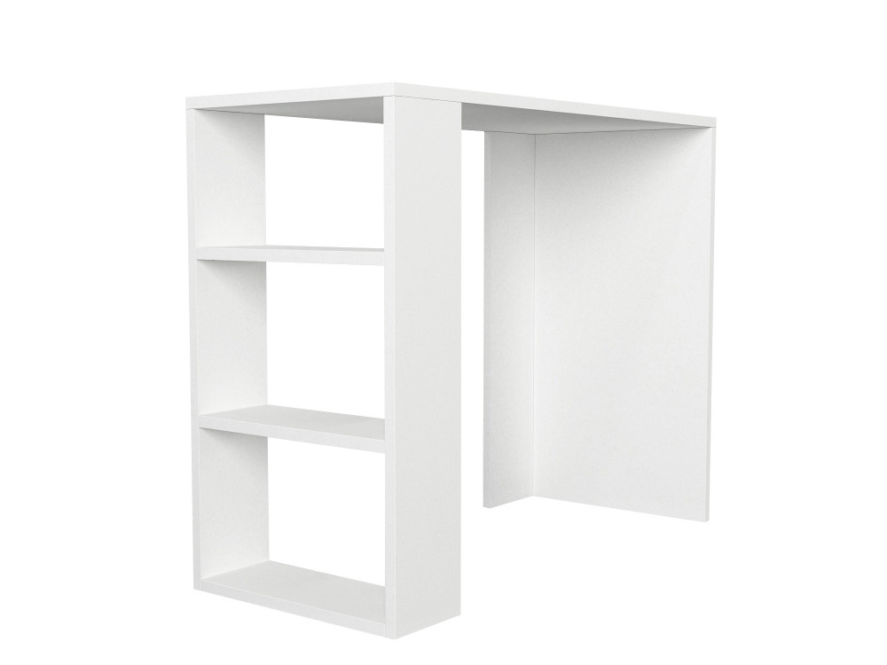 Escritorio de madera "Netenya" - 90 x 40 x 74 cm - Blanco