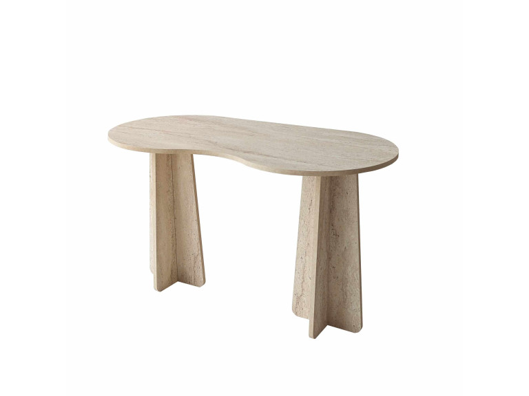 Escritorio "infinito" de madera 120 x 60 x 75 cm - Travertino