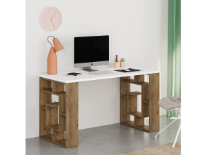 Escritorio de madera "Laberinto" 140 x 60 x 75 cm - Blanco 2