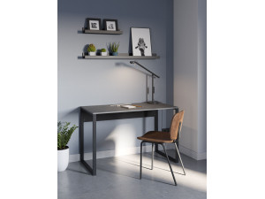 escritorio de madera "inna" 100 x 60 x 75 cm - Gris retro 2