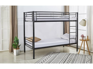 Cama camarote "ADAM" - Metal - Negro 2