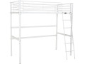 Cama mezzanine "Alora" - 90 x 190 cm - Blanco - Blanco