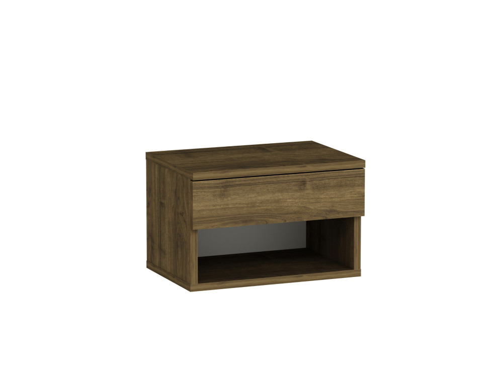 Mesilla de noche de madera "Ribes" - 45 x 32 x 29 cm - Marrón