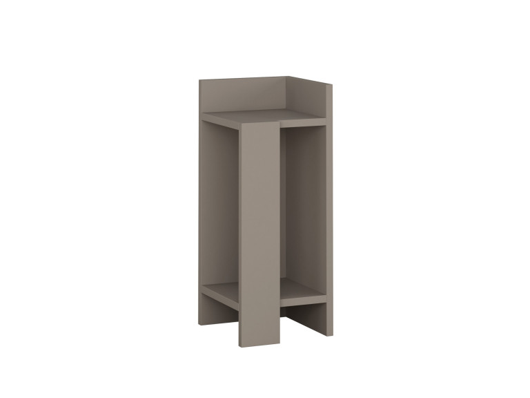 Mesilla de noche de madera "Elos Right" - 25 x 27 x 60 cm - Marrón moca claro