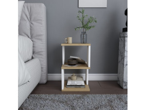 Mesilla de noche de madera "Carter" 29,6 x 29,6 x 49,4 cm - Roble 2