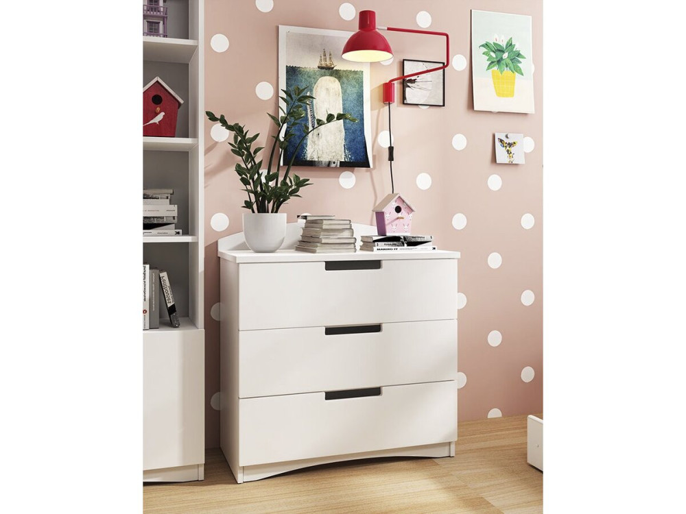 Baúl infantil "Classic" - 80,5 x 80 x 41 cm - Blanco