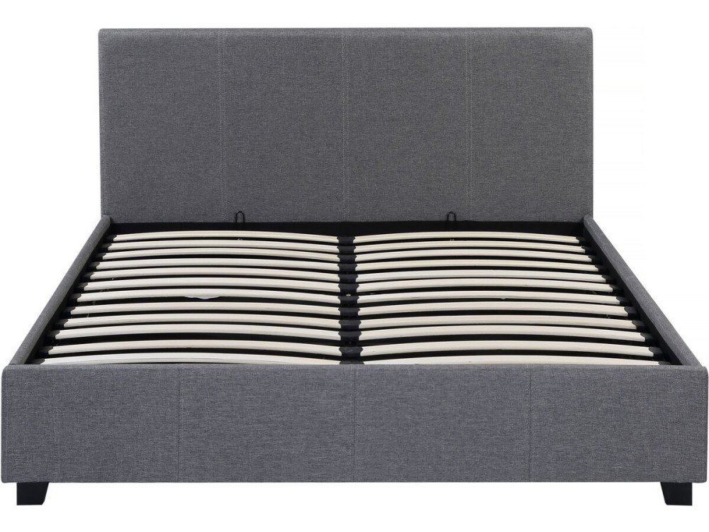 Cama en PVC "Carla"- 140 x 190 cm - Gris