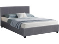 Cama en PVC "Carla" - 180 x 200 Gris - Gris