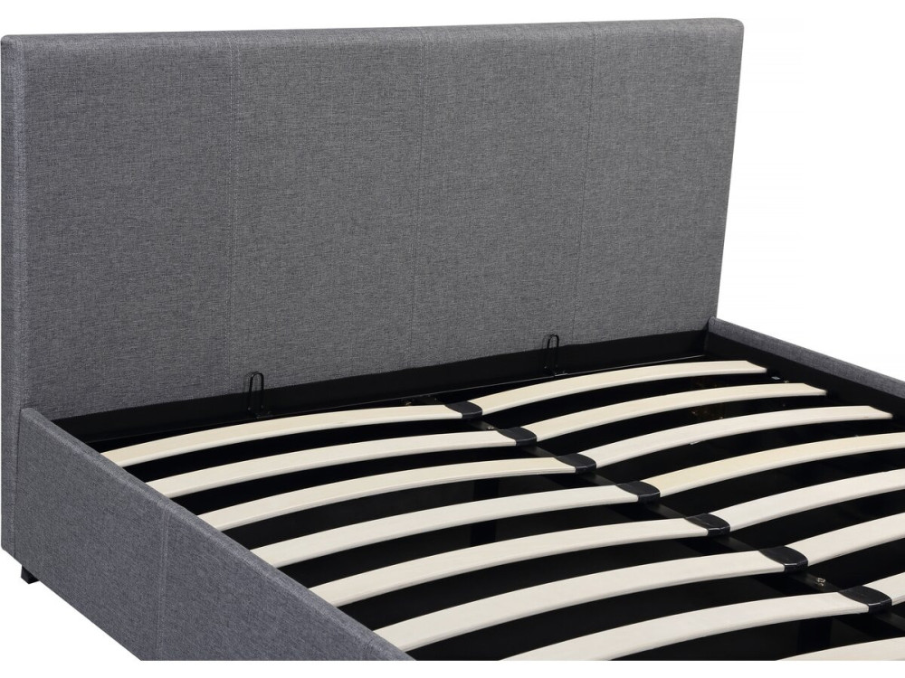 Cama en PVC "Carla" - 180 x 200 Gris