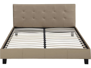 Cama "Julia" - 160 x 200 - Taupe 2