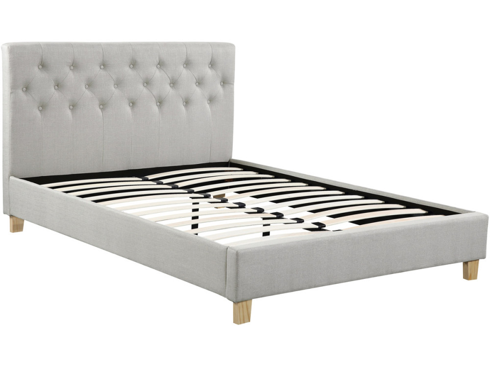 Cama "EMMY" - 140 x 190 cm - Beige