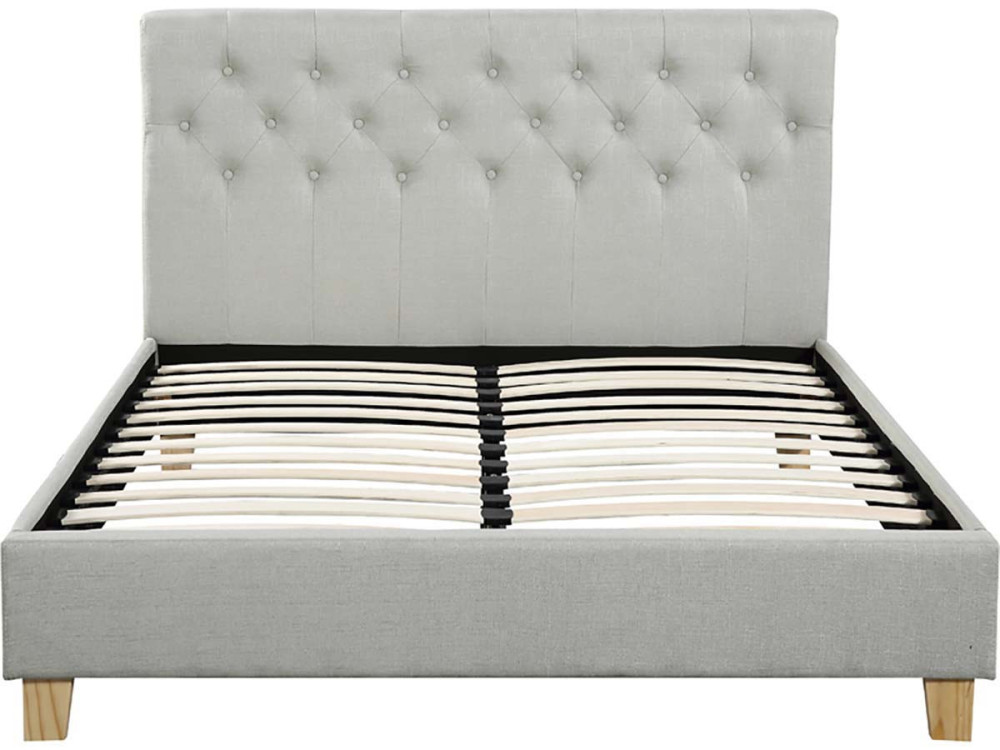 Cama "EMMY" - 140 x 190 cm - Beige
