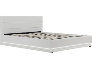 Cama con LED "Anastasia" - 180 x 200 Blanco