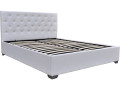 Cama simple con cofre "Tino" - 90 × 190 cm - Gris - Blanco
