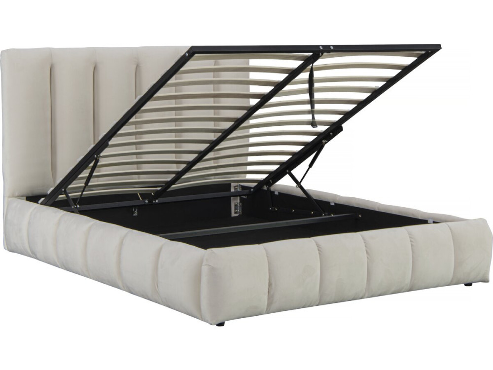 Cama "Annie" con arcón 160 x 200 cm - Beige
