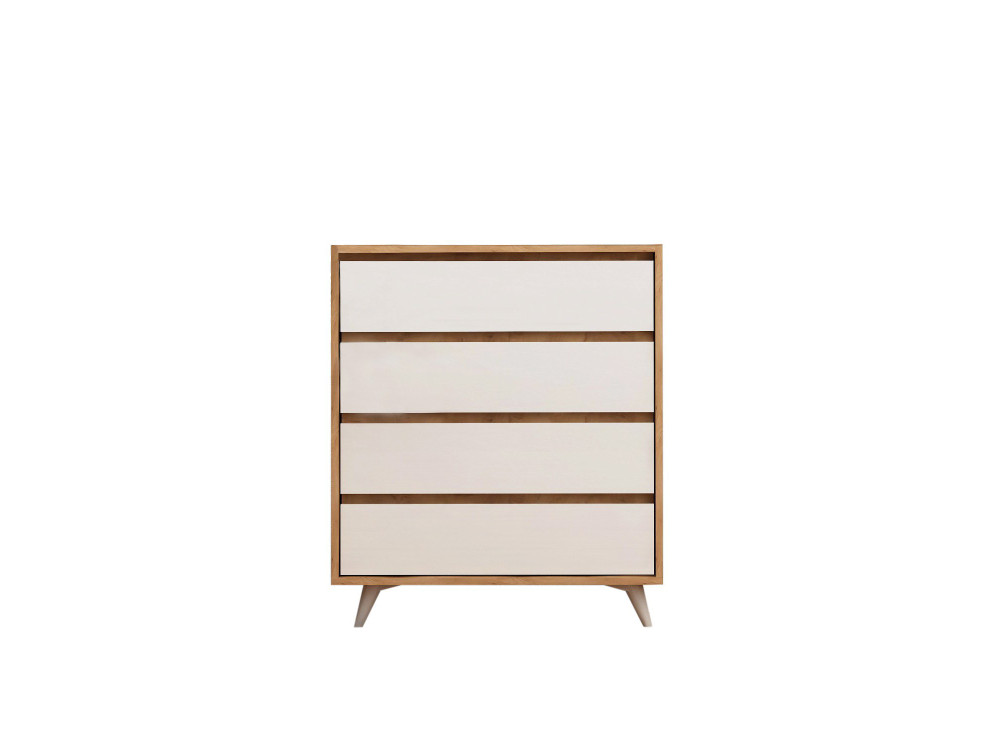Cómoda de madera "Suvera" - 70 x 40 x 86 cm - Beige