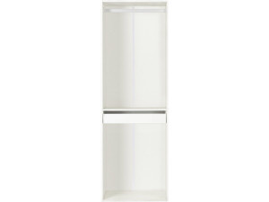 Armario "Opera" con espacio para colgar y pantalonero - 60 x 45 x 180 cm - Blanco