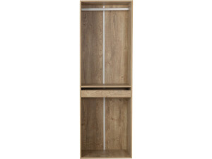 Armario "Opéra" con espacio para colgar y pantalonero - 60 x 45 x 180 cm - Beige