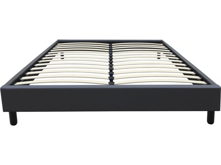 Somier "Andy" - 160 x 200 cm - PVC - Gris antracita