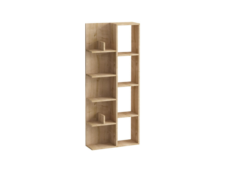 Librería de madera "Lily" - 60 x 18 x 150 cm - Roble
