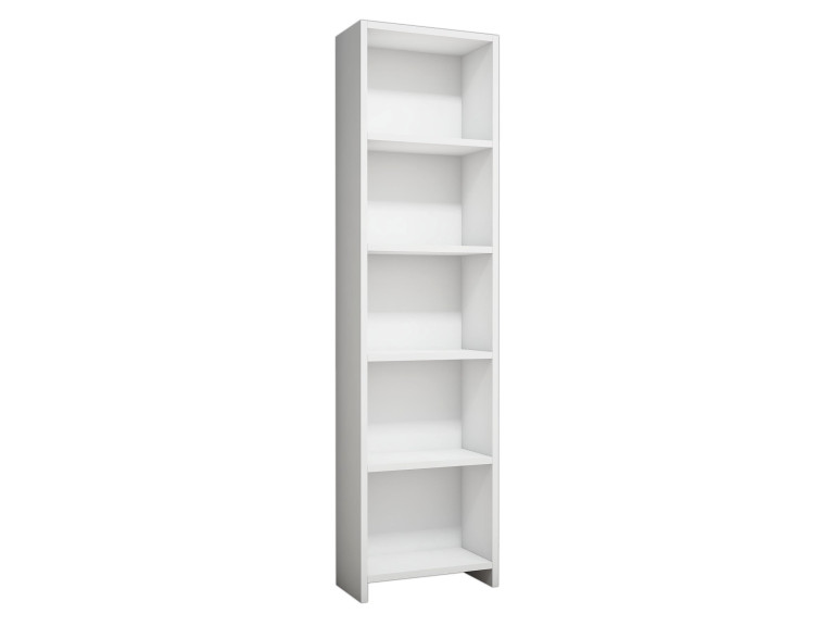 Librería de madera "Barkin" - 40 x 19 x 150 cm - Blanco