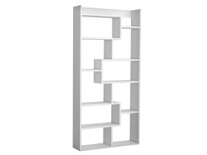 Librería de madera "Kuttap" - 90 x 22 x 182 cm - Blanco