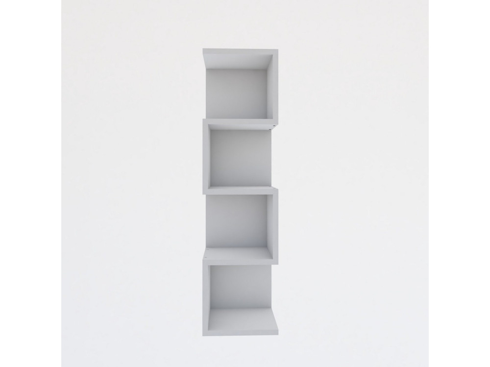 Librería de madera "Alin" - 27 x 25 x 95 cm - Blanco