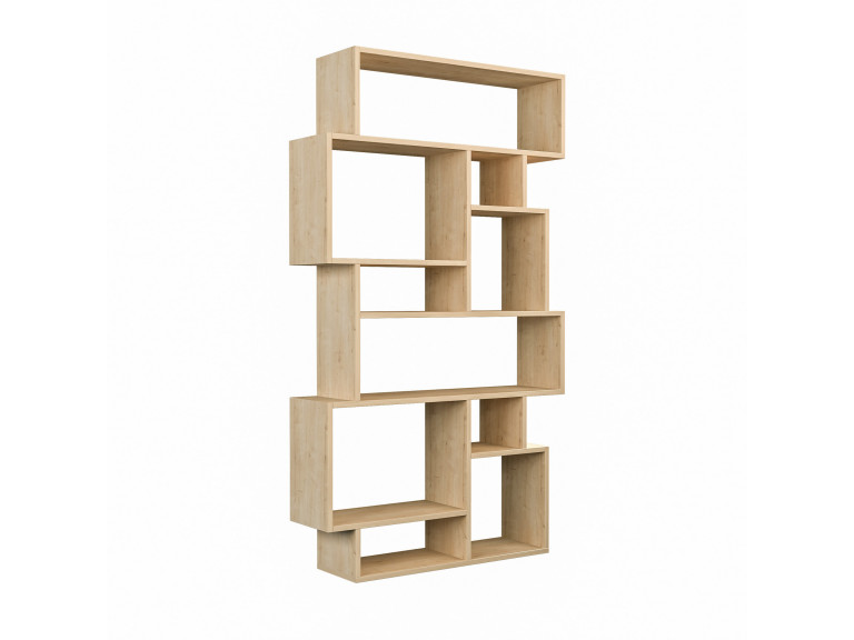 Librería de madera "Karmato" - 96 x 25 x 168 cm - roble Sonoma