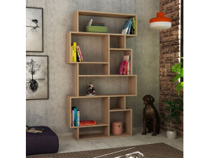 Librería de madera "Karmato" - 96 x 25 x 168 cm - roble Sonoma 2