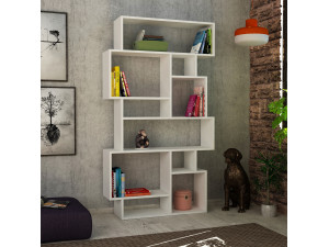 Librería de madera "Karmato" 96 x 25,5 x 168,5 cm - Blanco 2