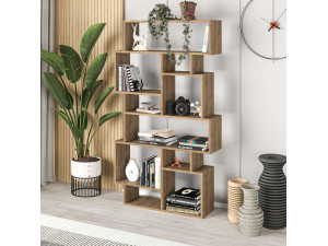 Librería de madera "Karmato" 96 x 25,5 x 168,5 cm - Hitit 2