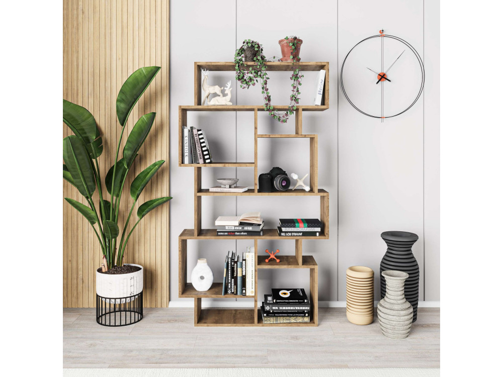 Librería de madera "Karmato" 96 x 25,5 x 168,5 cm - Hitit