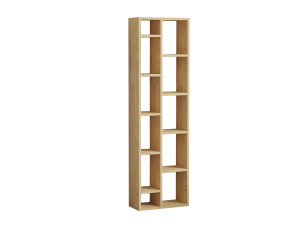 Librería de madera "Tomi" - 45 x 20 x 150 cm - Roble zafiro