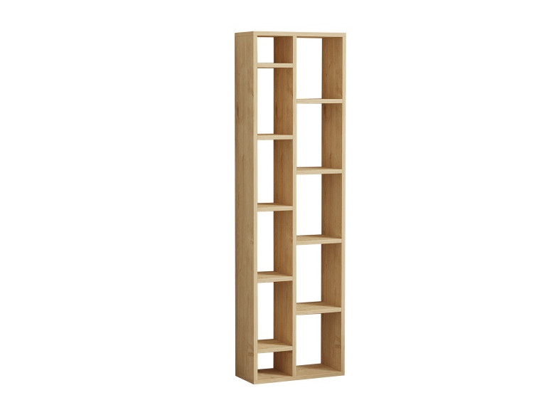 Librería de madera "Tomi" - 45 x 20 x 150 cm - Roble zafiro