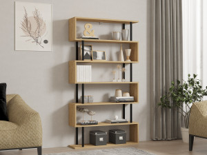 Librería de madera "Hector" - 90 x 22 x 162 cm - Saphir 2