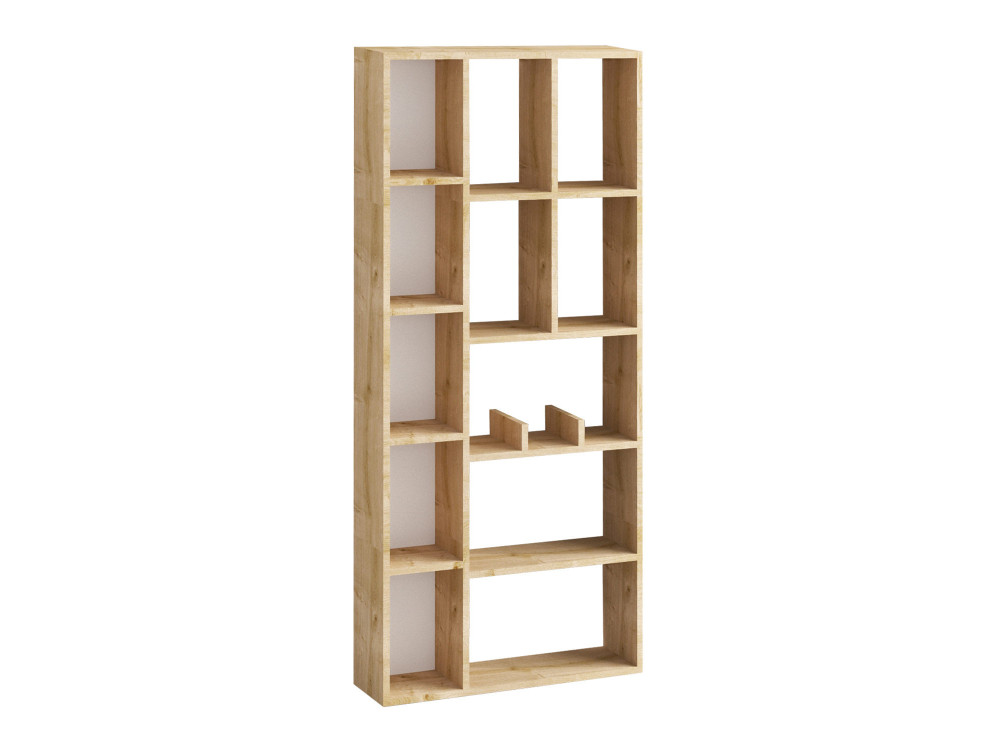 Librería de madera "Demios" - 75 x 18 x 170 cm - Roble zafiro