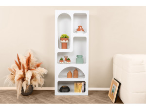 Librería de madera "Venüs" 60 x 32 x 150 cm - Blanco 2