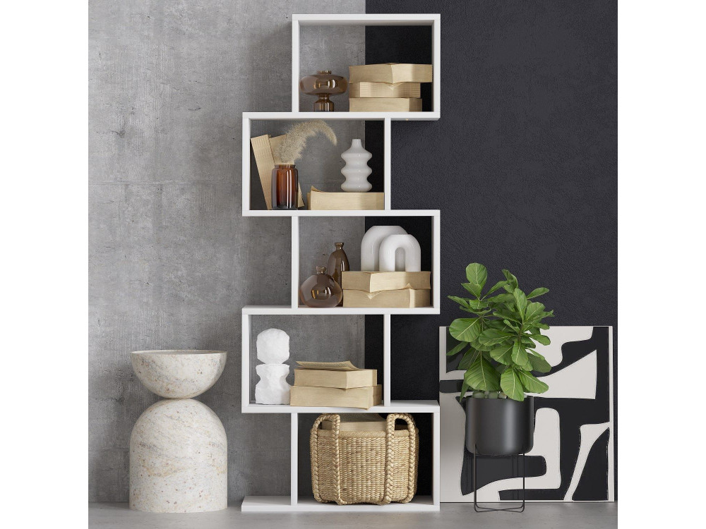 Librería de madera "Meric" 60 x 30 x 150 cm - Blanco