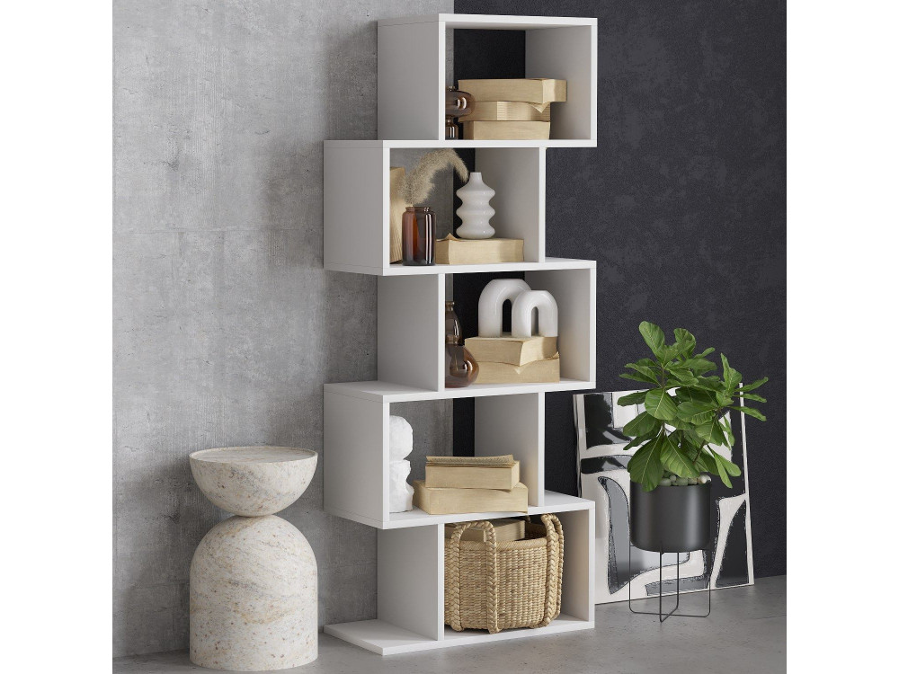 Librería de madera "Meric" 60 x 30 x 150 cm - Blanco