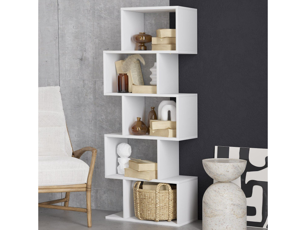 Librería de madera "Meric" 60 x 30 x 150 cm - Blanco