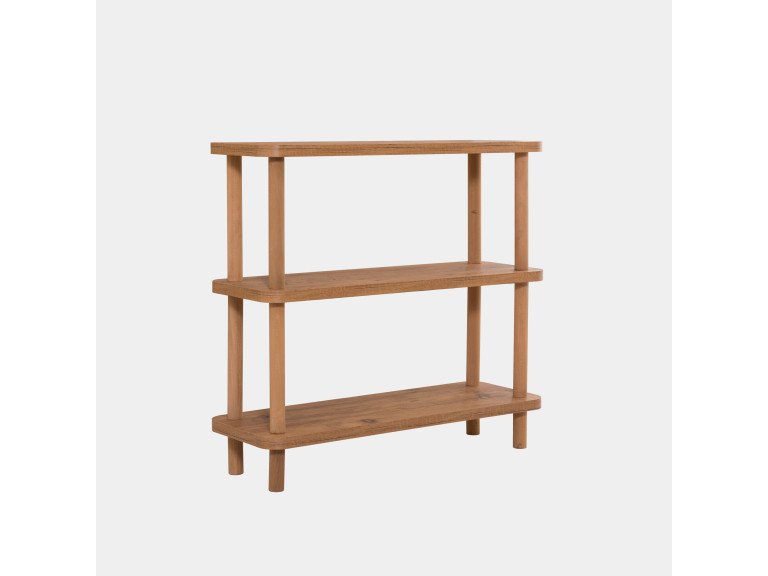 Estantería de madera "Step" - 80 x 28 x 75 cm - Marrón